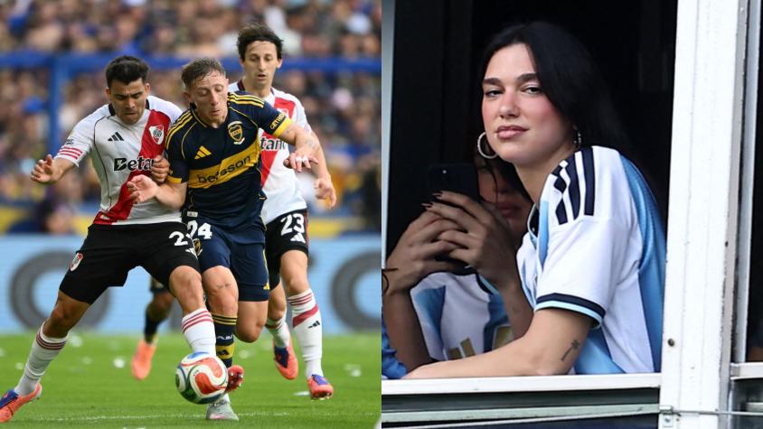 ¡Invitada de lujo!: Dua Lipa llegó a La Bombonera para ver el Boca - River