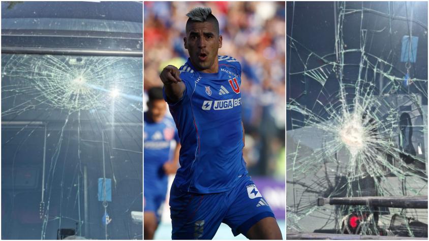 La U denunció “apedreo” a su bus y lanzamiento de pirotecnia durante la madrugada en Rancagua