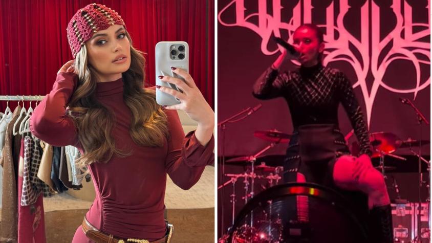 Quién es Ignacia Fernández, modelo que sorprendió en Miss Mundo Chile 2025, y cómo se llama su banda death metal