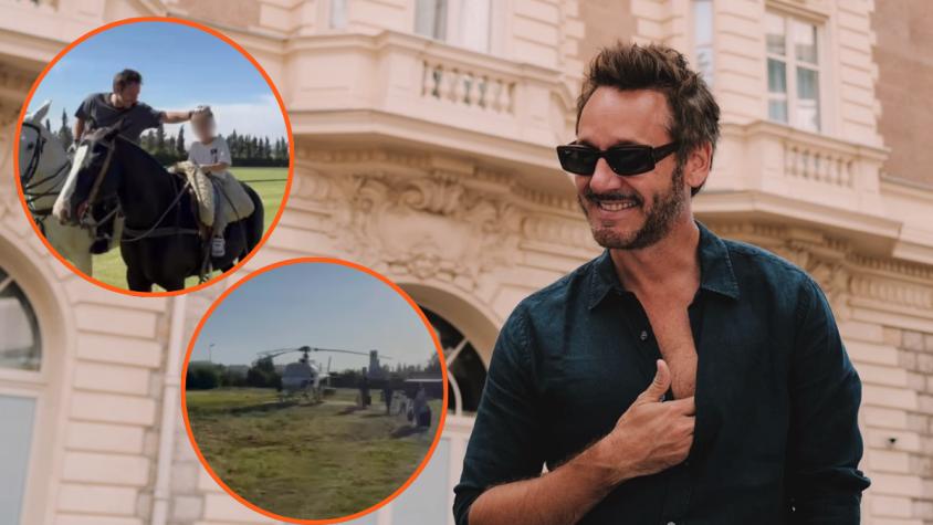 Con un helipuerto y animales: Así es la exclusiva vivienda de Benjamín Vicuña en Pirque