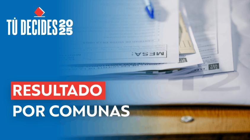 Elecciones 2025: revisa AQUÍ los resultados COMUNA POR COMUNA 