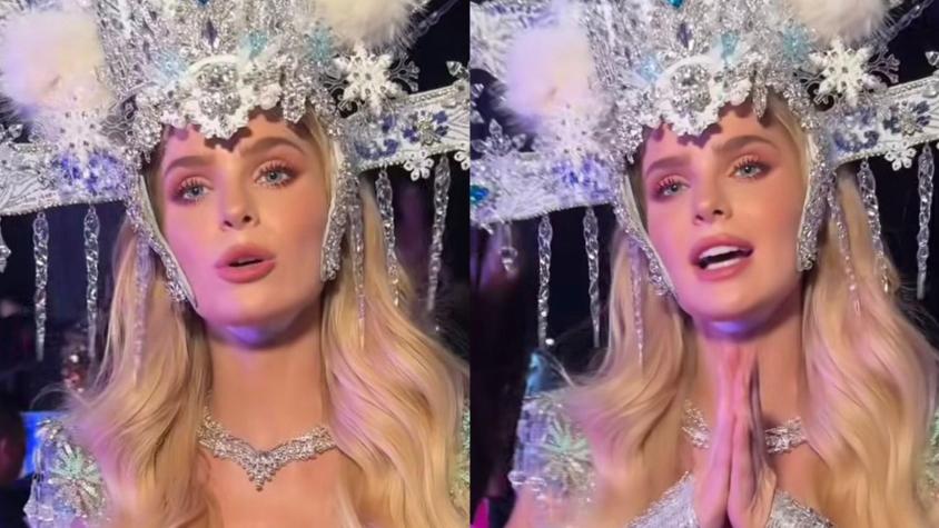 "LLevo un gran luto": Inna Moll representó a las Torres del Paine con traje típico en Miss Universo y se refirió a fallecidos