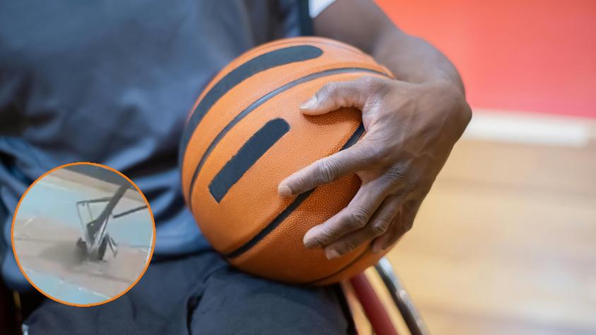 Imágenes sensibles: Seleccionado de básquetbol en India muere aplastado por aro tras hacer una clavada