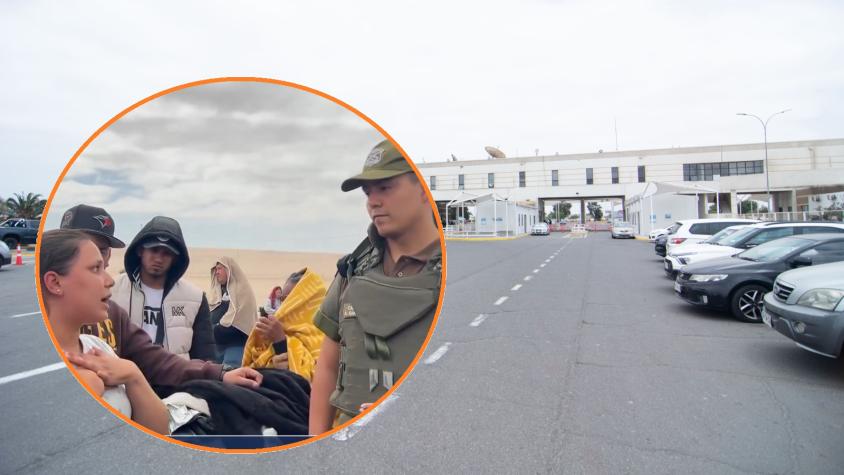 Extranjera a Carabineros por bloqueo en frontera entre Chile y Perú: "Una vez que tengamos respuesta esto se acaba"