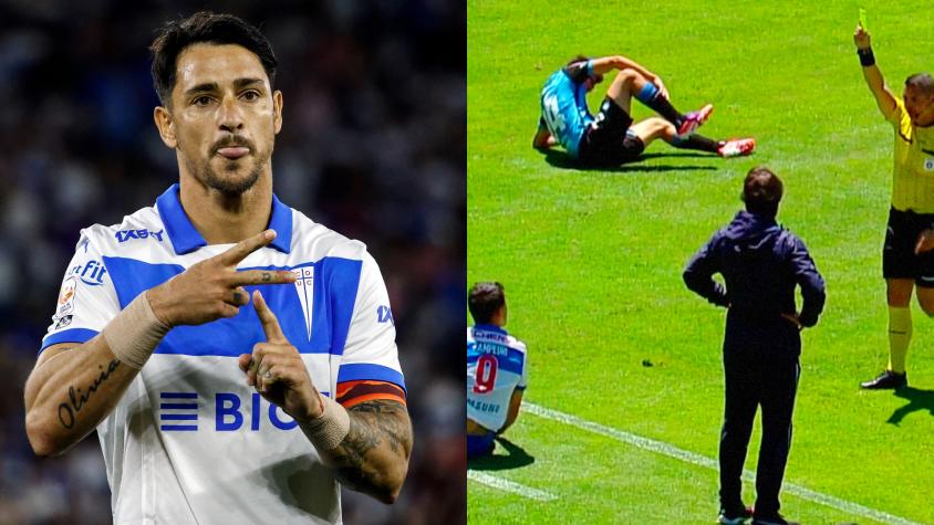 Le pegaron y le pusieron amarilla: La polémica tarjeta para Zampedri en Talcahuano