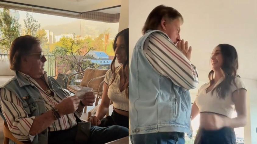 "No te puedo creer": El conmovedor video que publicó Tita Ureta con la reacción de su padre al saber que está embarazada