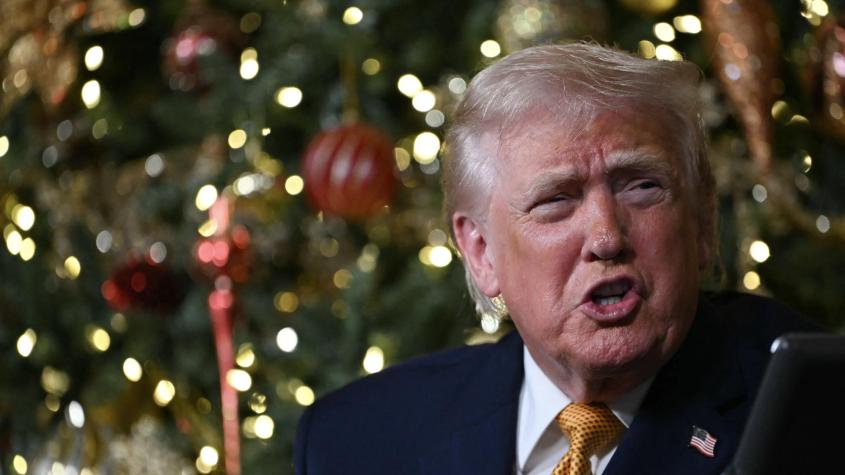 El controversial saludo de Navidad de Trump: envió un mensaje a la "escoria" que "quiere destruir" EE.UU.