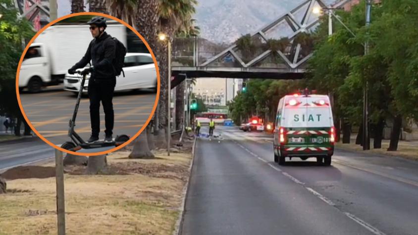 Fatal accidente en Las Condes: conductor de scooter muere tras colisionar con automóvil