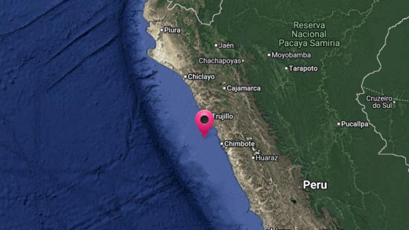 Reportan sismo de magnitud 6,2 en la costa de Perú 