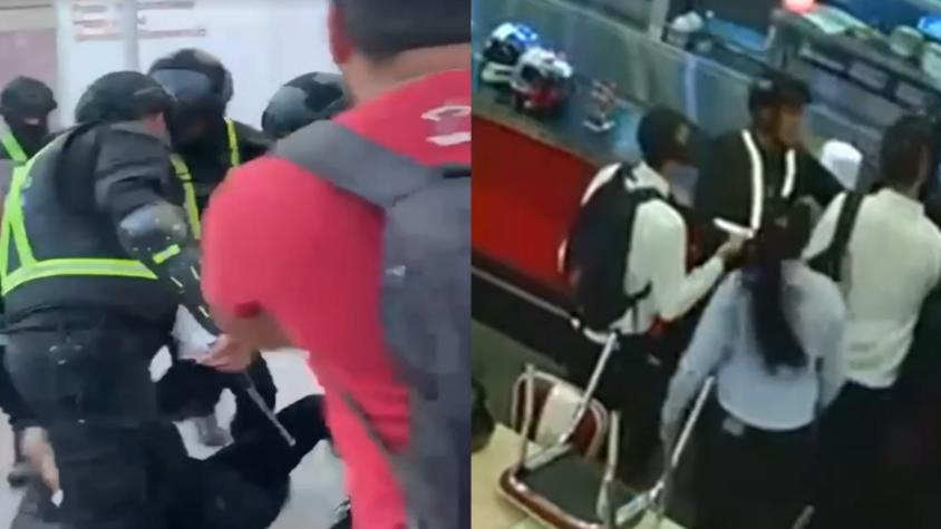 Tensión en evacuación del Mall Plaza Norte: enfrentamientos marcaron emergencia por incendio