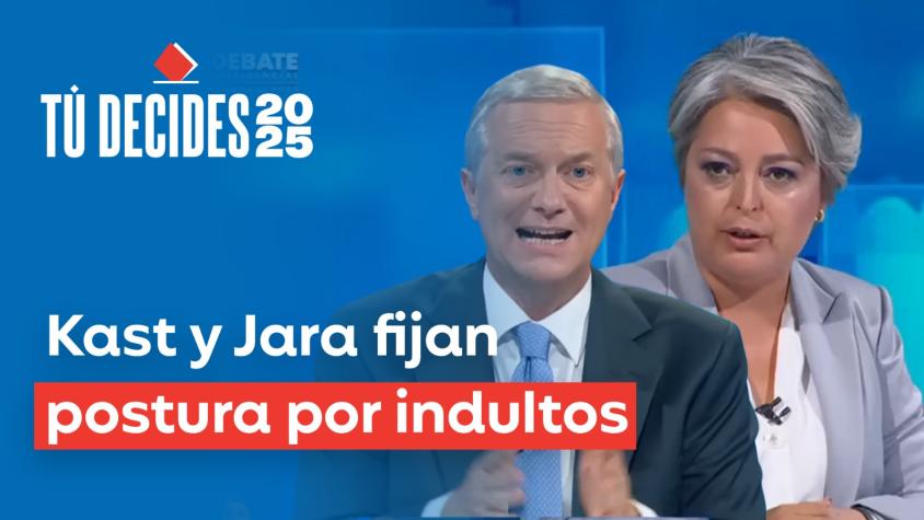 Debate Anatel 2025: Kast y Jara fijan postura sobre eventuales indultos 