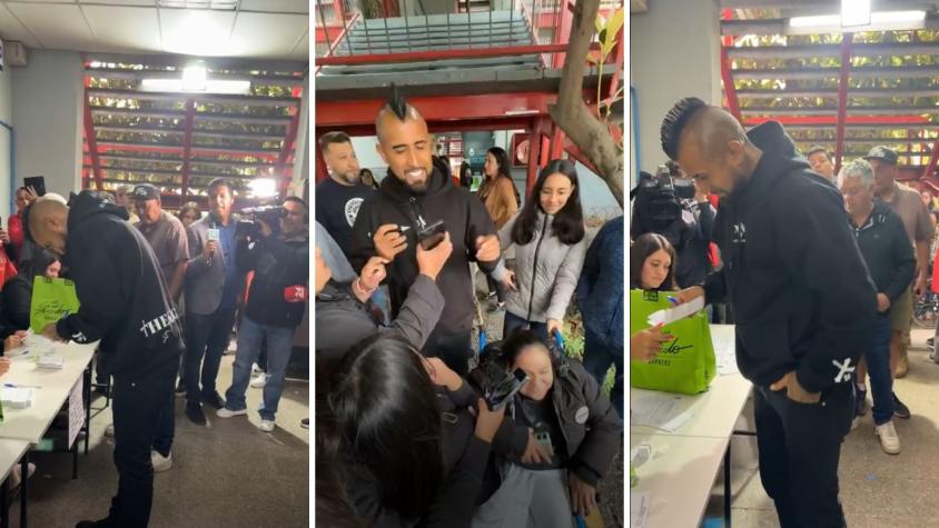 “Voy a tener que ser presidente”: La broma de Arturo Vidal tras caótica votación en San Joaquín “Voy a tener que ser presidente”: La broma de Arturo Vidal tras caótica votación en San Joaquín