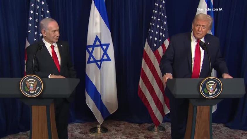 Trump advierte a Irán de un posible ataque e insta a Hamás a desarmarse