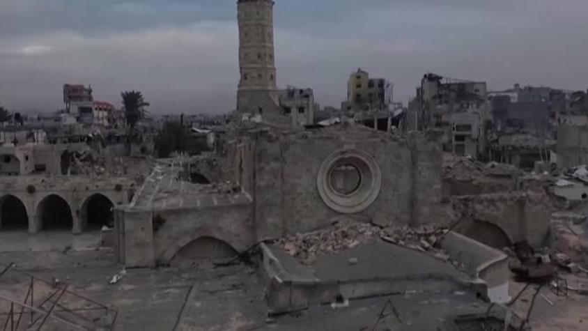 Los gazatíes corren para preservar el patrimonio cultural dañado en la guerra