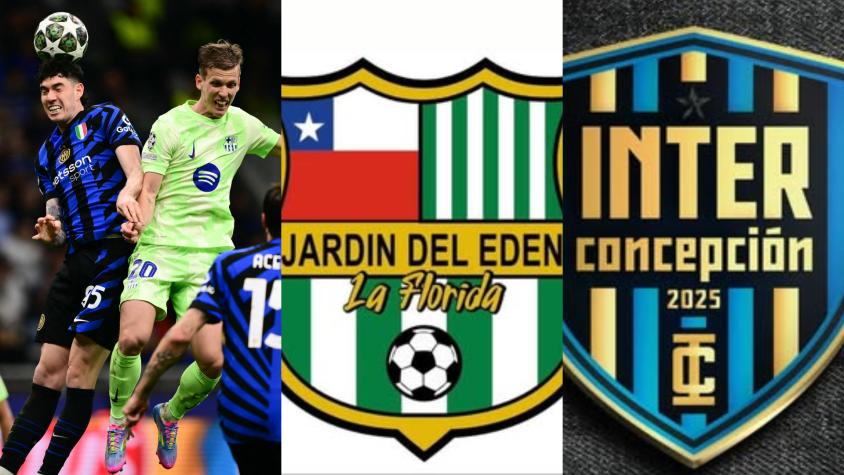 El "Barcelona" y el "Inter" de Chile: Los curiosos nuevos equipos de la Tercera División