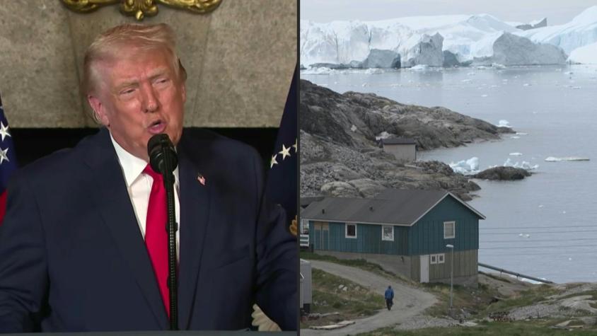 Trump estudia "varias opciones" para Groenlandia incluyendo la militar