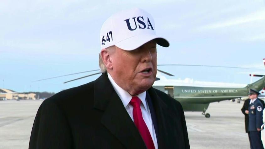 Trump dice que actuará "de manera muy firme" si Irán ejecuta a manifestantes