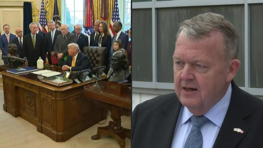 Trump dice que "se va a encontrar una solución" sobre Groenlandia tras negociaciones