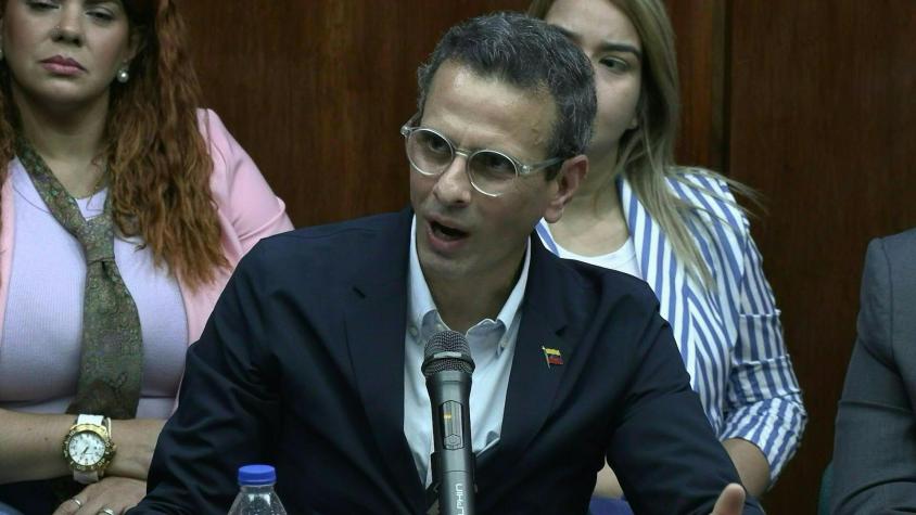 Opositor Capriles dice que transición en Venezuela pasa por liberación de presos políticos