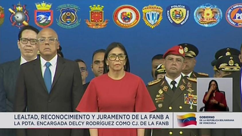 Militares de Venezuela juran “lealtad y subordinación” a la nueva presidenta