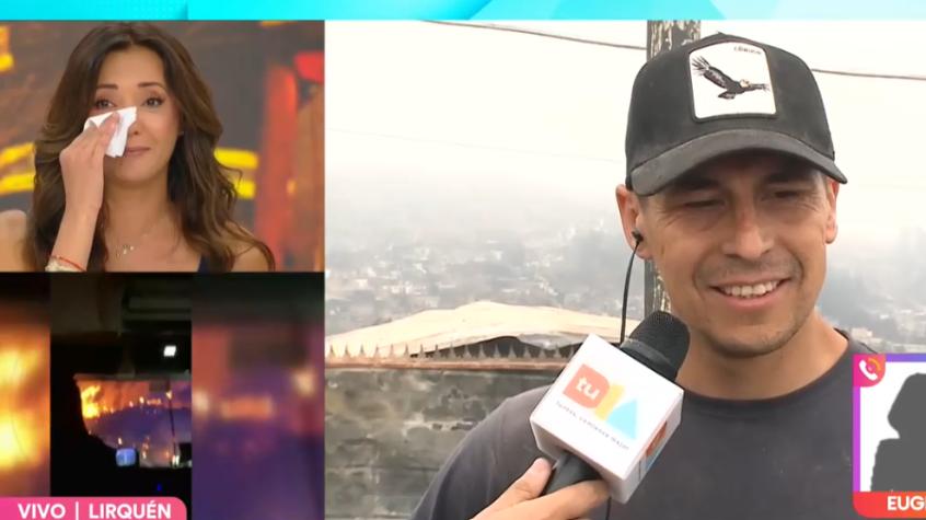 "Rescaté el tesoro más grande": La conmovedora historia de un carabinero de Lirquén que hizo llorar a Priscilla Vargas