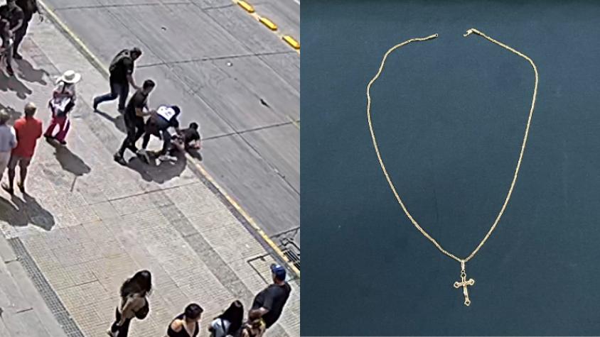 VIDEO | Ladrón fue sorprendido por carabineros de civil tras robarle a turista brasileño: fue reducido en el momento