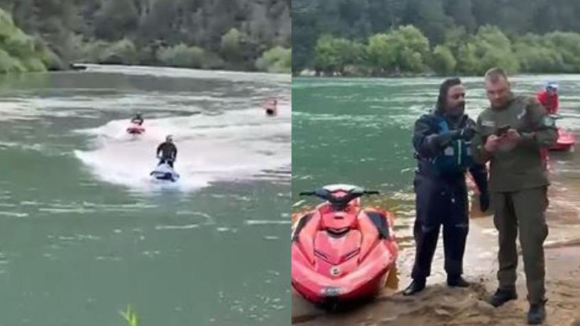 Autoridades multarán a ciudadanos rusos que fueron sorprendidos usando motos acuáticas en río Futaleufú