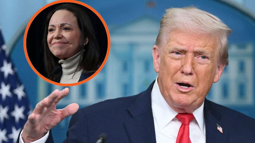 Trump cambia de tono respecto al rol de María Corina Machado en Venezuela: "Estamos hablando con ella"