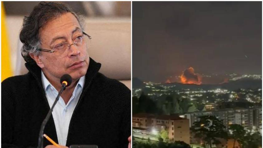 Gustavo Petro reacciona tras explosiones en la capital de Venezuela: "Alerta a todo el mundo"