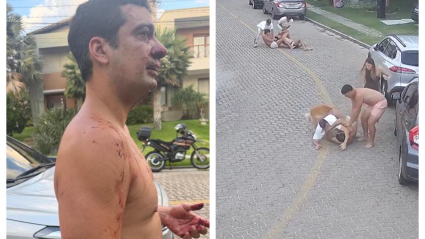 Revelan video que muestra la sangrienta pelea de futbolistas argentinos en Año Nuevo en Brasil