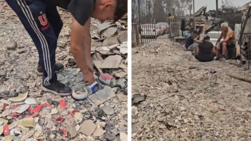 Hincha de la U logró valioso hallazgo en medio de los incendios forestales: "La suerte" Hincha de la U logró valioso hallazgo en medio de los incendios forestales: "La suerte"