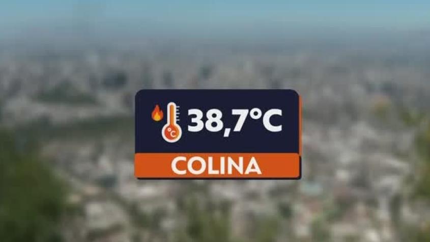 38,7 °C en Colina: Calor extremo en la zona central de Chile
