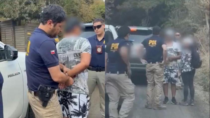 VIDEO | Así fue la detención del sujeto acusado de iniciar incendio en el Biobío: habría usado cocina a leña en mal estado