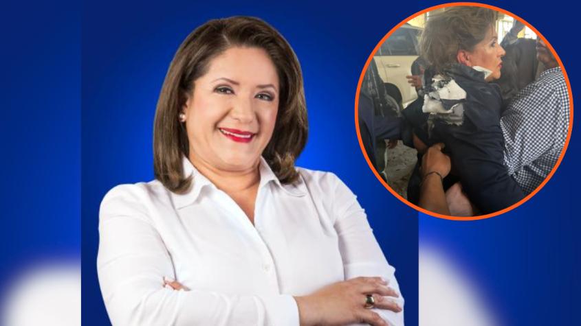 Impactante momento en Honduras: Captan ataque con artefacto explosivo a diputada durante entrevista