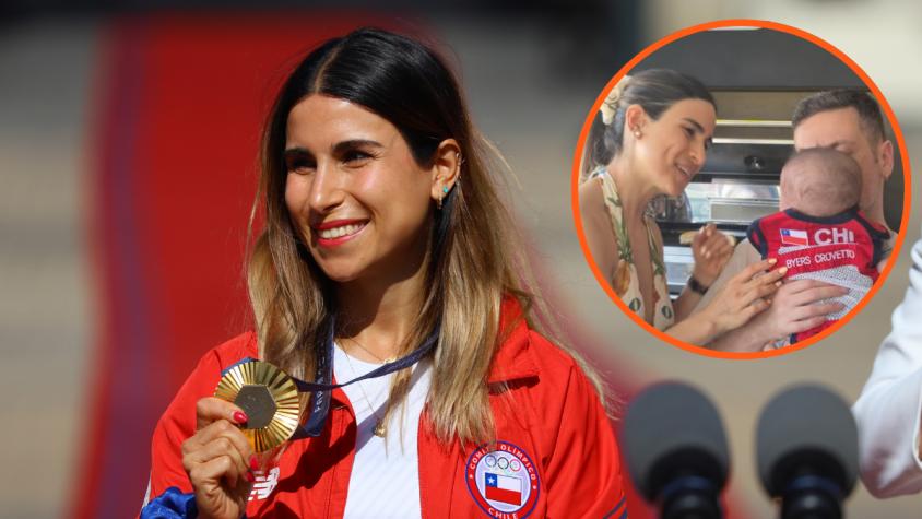 "Primera competencia post parto": Francisca Crovetto comparte tiernas fotos con su hijo de cuatro meses