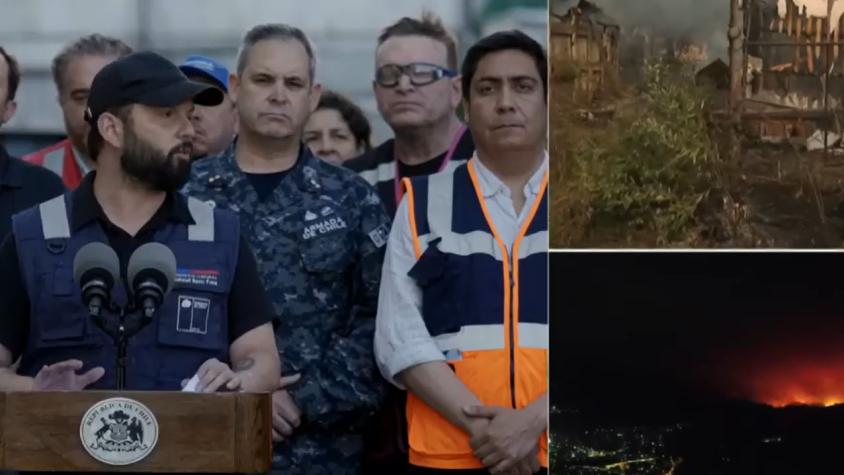 Presidente Boric confirma al menos 18 fallecidos por incendios forestales en Ñuble y Biobío