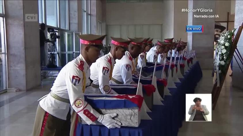 Cubanos rinden honores a los soldados caídos en el ataque estadounidense en Venezuela