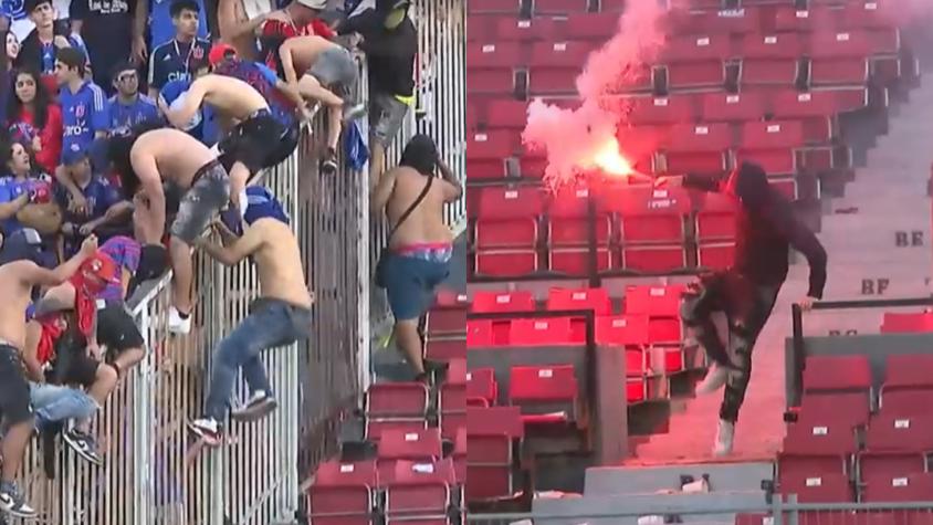 Miembros de la barra brava interrumpieron debut de la "U" ante Audax Miembros de la barra brava interrumpieron debut de la "U" ante Audax