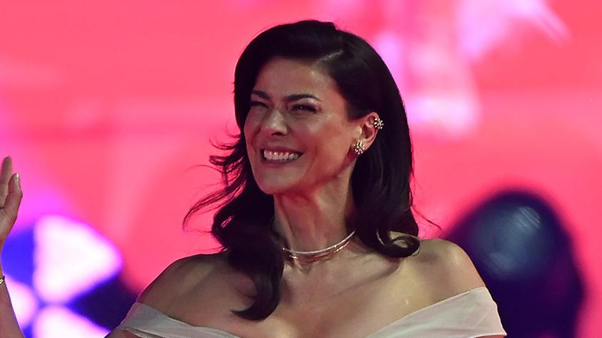 Tonka Tomicic impacta en la Gala de Viña 2026 con vestido transparente que se fundía con su piel