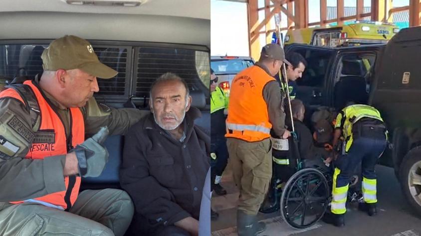 Puerto Montt: hallan con vida a adulto mayor que estuvo extraviado seis días tras perderse mientras lo atendían en hospital Puerto Montt: hallan con vida a adulto mayor que estuvo extraviado seis días tras perderse mientras lo atendían en hospital