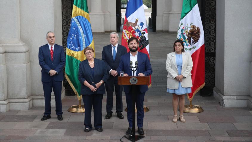 Presidente Boric oficializa candidatura de Bachelet a la ONU: será apoyada por Brasil y México