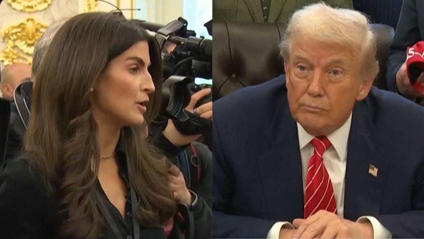 Trump se enfurece con periodista al ser consultado por Jeffrey Epstein: "Creo que nunca te he visto sonreír"