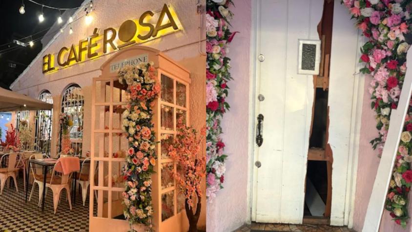 Café Rosa de Viña sufre quinto robo en lo que va de verano: "Nada sirve cuando la delincuencia actúa con impunidad"