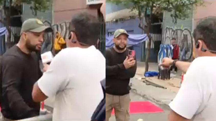 Periodista de 'Tu 'Día' enfrentó en vivo a hombre que lo grababa con su celular durante un móvil en barrio Meiggs