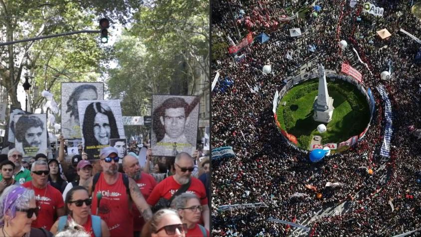 Decenas de miles marchan contra el olvido a 50 años del golpe en Argentina