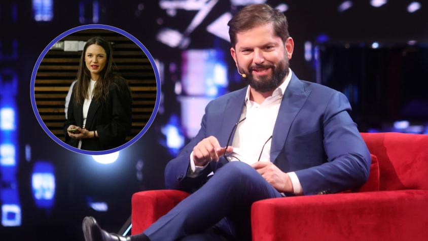 El mensaje que envió el Presidente Boric a Irina Karamanos en "Las Caras de la Moneda"