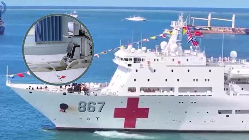 Exclusivo T13 | Así es el buque médico chino prohibido en Chile