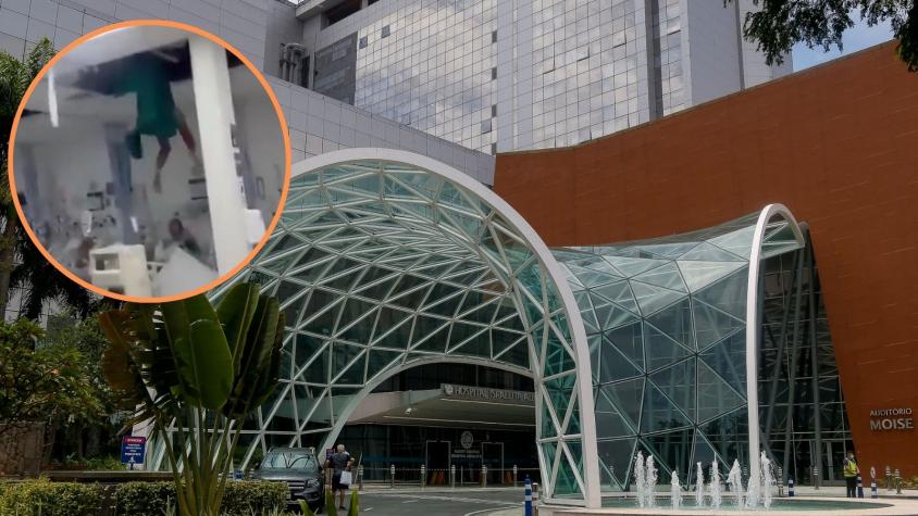 Hombre intentó escapar de hospital en Brasil por ducto de aire: rompió el techo y cayó sobre paciente en UCI