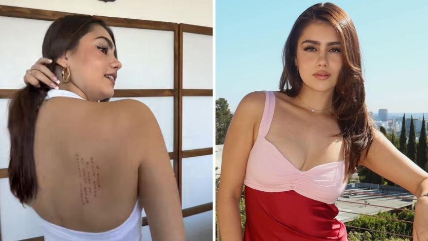 Influencer Isabel Calvo se hace viral al mostrar tatuaje con evidentes errores ortográficos: “¿No se dio cuenta?” 