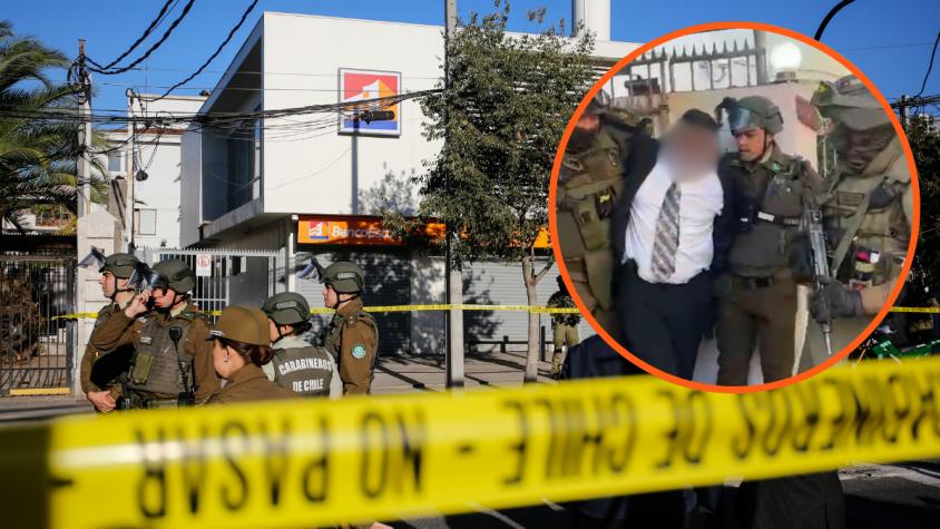 Vestido de terno y con la excusa de un "reemplazo": Qué se sabe del asalto a sucursal de BancoEstado en Providencia